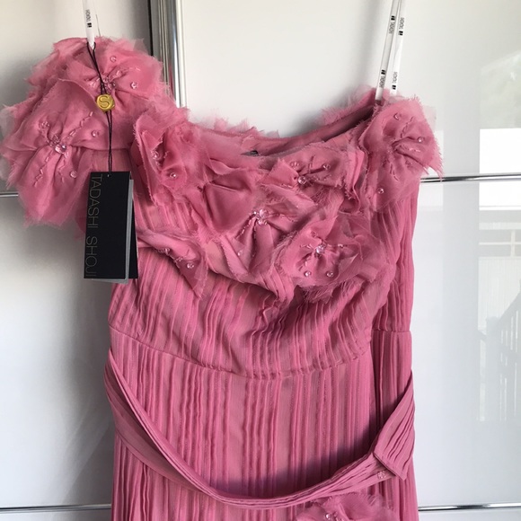 NWT Tadashi Shoji evening gown in pale pink - Picture 2 of 7